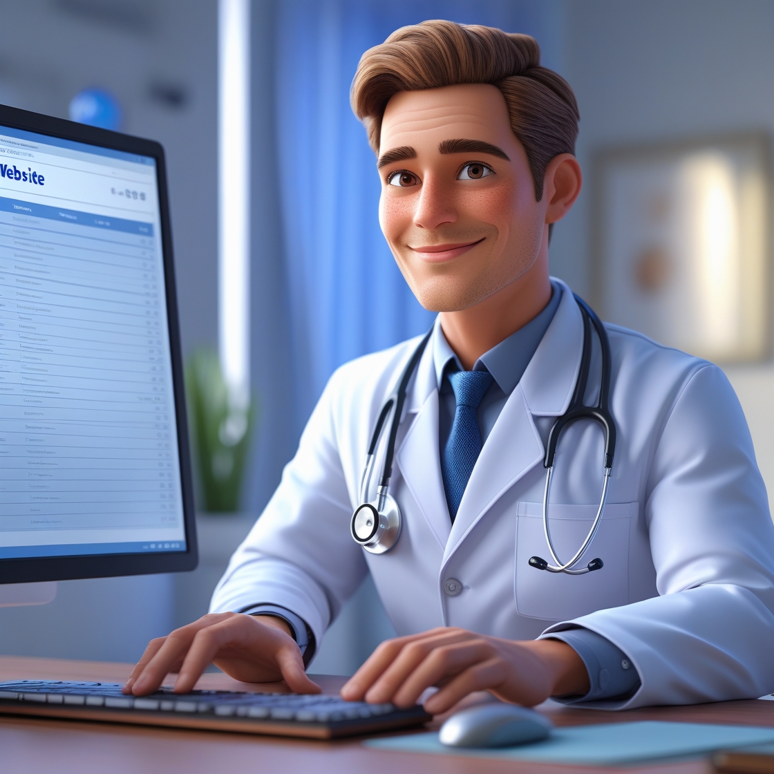Doctor website design driving new patient appointments